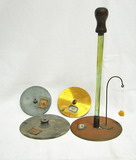 Dischi di rame e zinco isolati Dischi di rame e zinco isolati